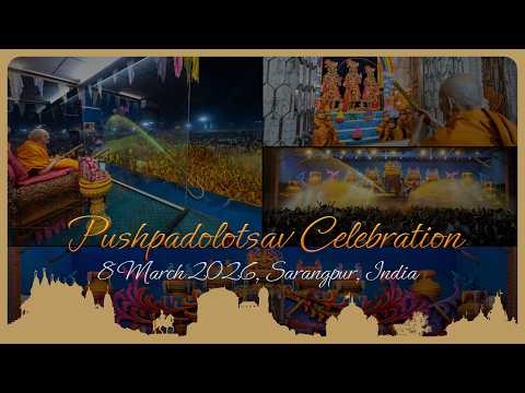 Pushpadolotsav: Guruhari Darshan, March 8, 2026 — Sarangpur, India. Beautiful flower decoration and darshan of Mahant Swami Maharaj. Jai Swaminarayan!
via BAPS Swaminarayan Sanstha